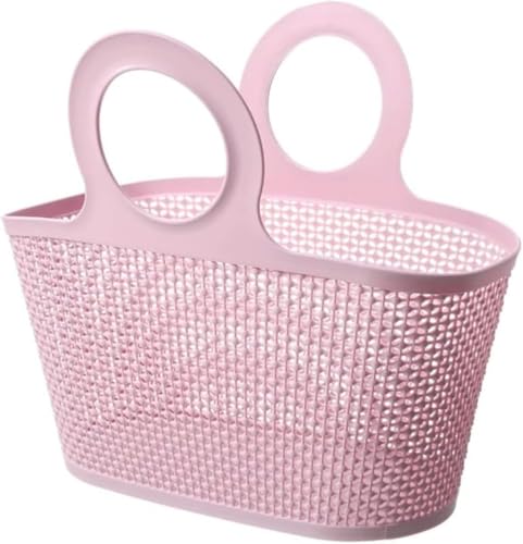 KOKUMON 手提げ収納バスケット バスルーム・シャワーバスケット 温泉バッグ お風呂カゴ 洗濯カゴ 大容量 水切り 化粧品入れ・おもちゃ収納 買い物かご おしゃれ 持ち運び容易 かご