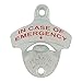 IN CASE OF EMERGENCY Starr X Wall Mount Bottle Opener Sturdy Metal Design