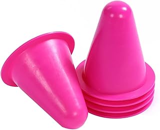 Mini Cono Deportivo de 3 Pulgadas, Cono de Entrenamiento de tráfico, Conos marcadores de Campo de Agilidad para Entrenamiento de fútbol, Actividades al Aire Libre (Color: Rosa, tamaño: Paquete de 30)