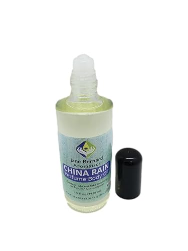 Jane Bernard CHINA RAIN Aceite corporal sin género unisex fragancia de larga duración 15fl oz_15 onzas Notas verdes notas de rosas lirios blancos