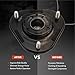 A-Premium Front Suspension Strut Mount Compatible with Toyota Corolla 2009-2019 Matrix 2009-2013 & Pontiac Vibe 2009-2010