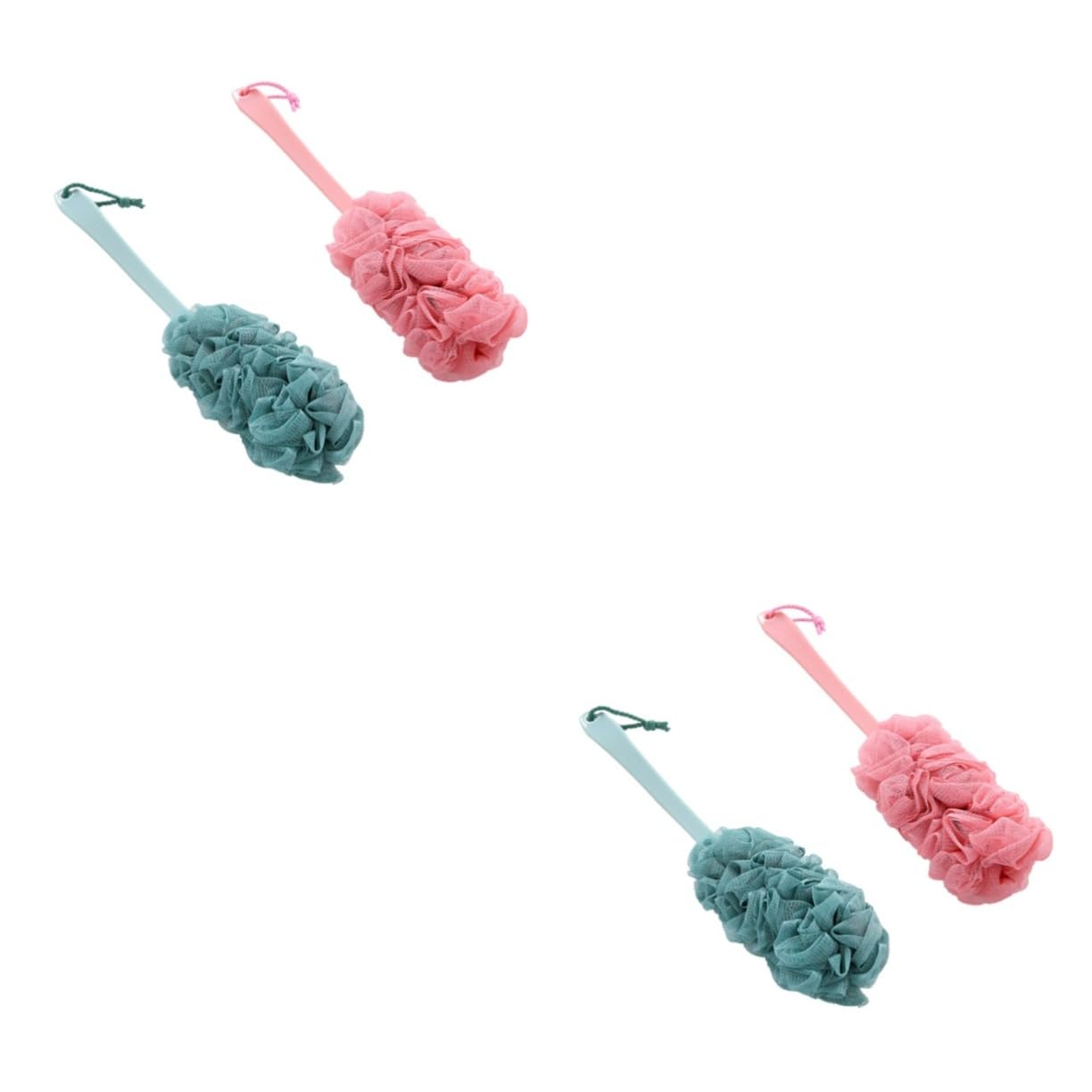 Angoily 2 Set - Scrubber per La Schiena con Manico per Il Bagno E La per Le Donne / 2 Pezzi*2