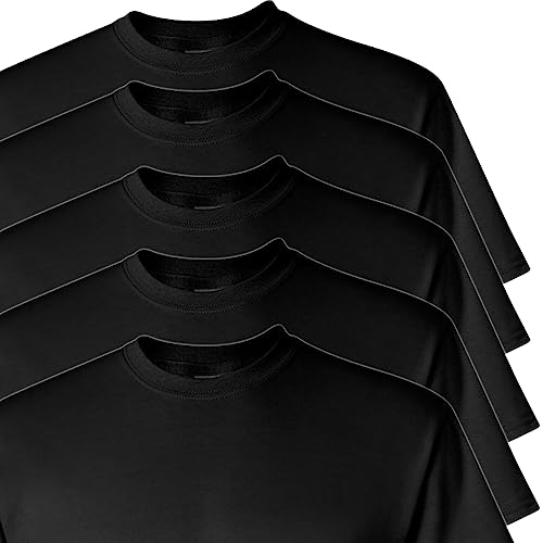 Gildan Heavy Cotton T-Shirt, Style G5000, Multipack, Black (10-Pack), 3X-Large #TOP4