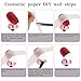 2 Pcs Nail Art Adhesive Tapes 0.5cm+1.2cm Masking Tape White Art Tape Striping Line Sticker Removable Paper Tape Creative DIY Design Nail Striping Tape Nail Art Tips Guide Tapes Accessories