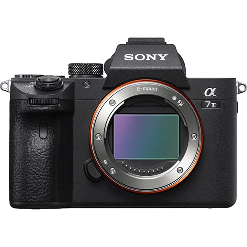 Sony a7 III Mirrorless Camera Body Only Bundle + Premium Accessory Package Including 64GB Extreme Memory, Case, Microphone, LED Light, Photo-Video Software & More (25 Pieces)