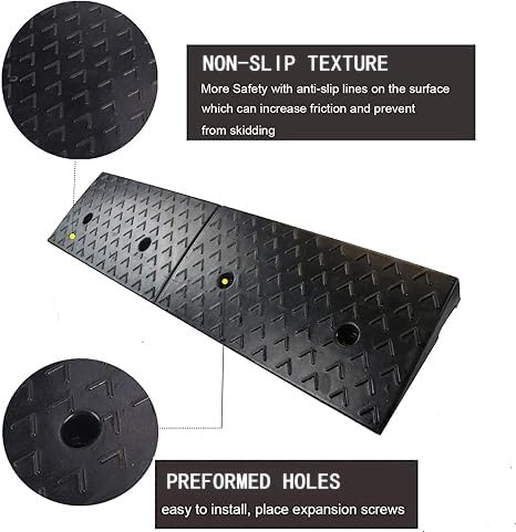 GSKFXJ Threshold Entry Ramp, Rubber Kerb Ramp, 4