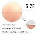 Tynulox 5 Pcs Pure Copper Round Plate, 24 Gauge 0.02
