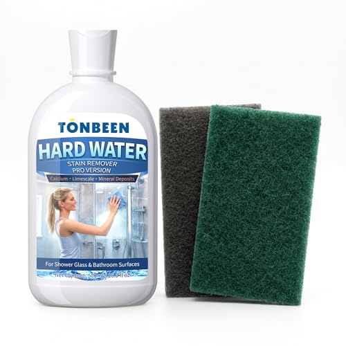 Hard Water Stain Remover Paste with Polishing Pads