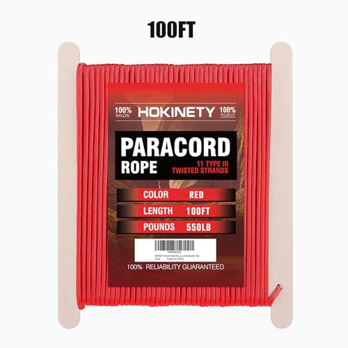 Corda Paracord 250 kg - 4 mm 30,5 m Carretel de paraquedas resistente para cordão de corda equipamen