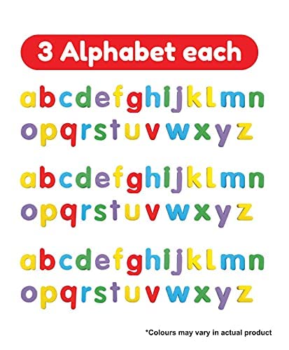 Image of 78pcs ABC Fully Magnetic Letters Lowercase Alphabet Magnets Fridge Magnet Educational Toy for Kids Toddlers Preschool Kids Learning Spelling Counting Gift for Birthday