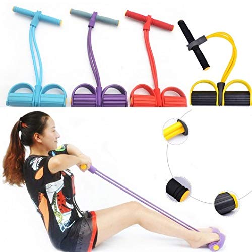 DR Mall Flexible Rubber Pull String Resistance Band Exercise Rope for Reducing Your Waistline and Burn Off Extra Calories 1