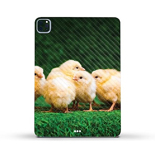 Image of MightySkins Carbon Fiber Skin Compatible with Apple iPad Pro 11 inch M2 4th Gen (2022) Full Wrap Kit - Group of Chicks | Protective, Durable Textured Carbon Fiber Finish | Easy to Apply | Made in The USA