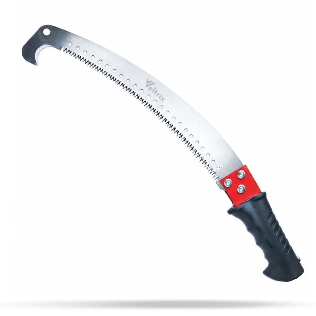 veltrix Pruning Gardening Saw (21 inch) with Pole Fixing Slot | Curved Blade Hand Saw with Hook | Garden Tree Pruner | Comfort Rubber Handle | Ideal for Branch Cutting, Gardening, and Tree Trimming-picture-13