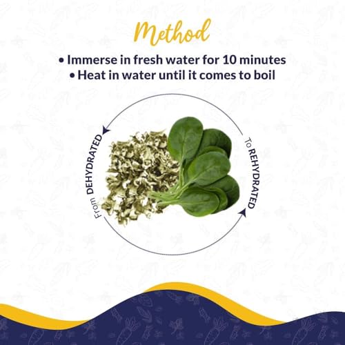 Image of SHROOTS Dehydrated Spinach (Palak) Leaves Flakes | 100% Natural & Pure Vegetarian | Machine-Dried for Maximum Freshness | Nutrient-Rich & Flavorful | Ideal for Cooking, Soups, Curries & Seasoning | (2, 30 Gram, Pack Of 2)