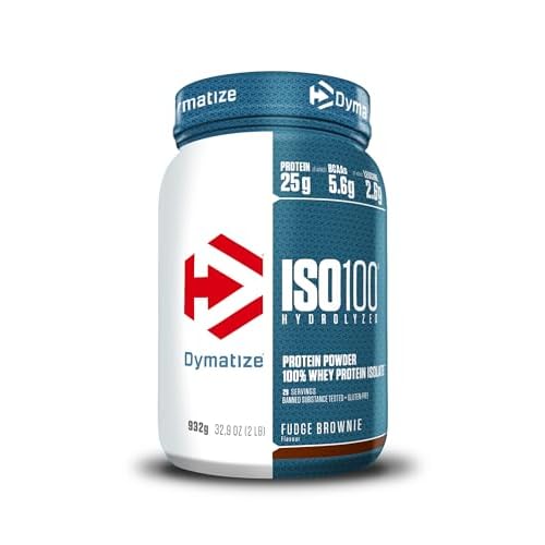 Dymatize ISO 100 Hydrolyzed Fudge Brownie 932g – Whey Hydrolysat + Isolat