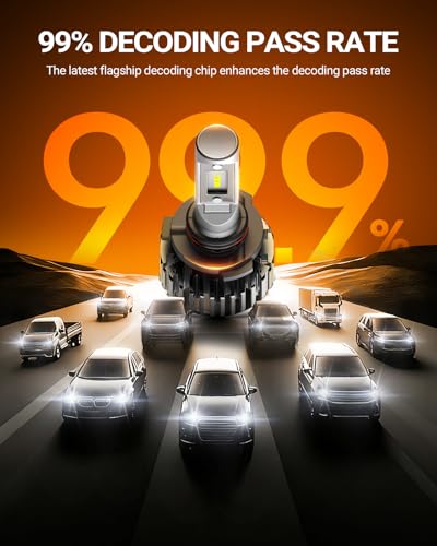 Image of SEALIGHT 9005 H11 Bulbs, 6500K White, 84,000LM Brightness, Easy 3 Min Plug and Play, IP68 2026 Version 99% Compatibility, HB3 H8 /H9 /H16Long Lifespan, 4 of PCS