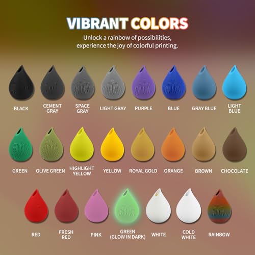 Image of OVERTURE Rainbow PLA Filament 1.75mm, Neatly Wound 3D Printer Filament 1kg Spool (2.2lbs), Dimensional Accuracy + /- 0.02 mm, Fit Most FDM 3D Printers (Radiant Rainbow)