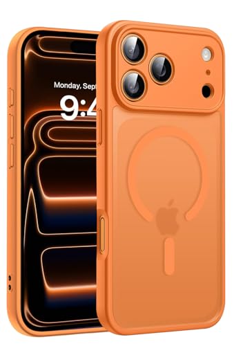 Image of Elzzi Magnetic Case Compatible with iPhone 17 Pro Case (Compatible with MagSafe) Slim Translucent Matte Shockproof with Anti-Fingerprint Phone Case - Cosmic