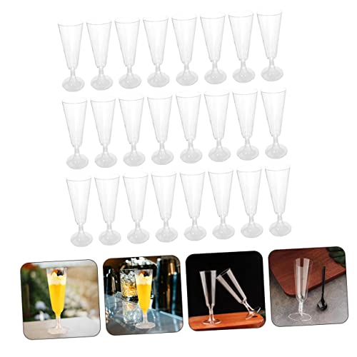 KICHOUSE 40 Peças Taça De Plástico Taças De Plástico Transparente Coquetel Taça De Champanhe