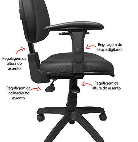 Cadeira Executiva Com Regulagem De Altura Back System Nr 17