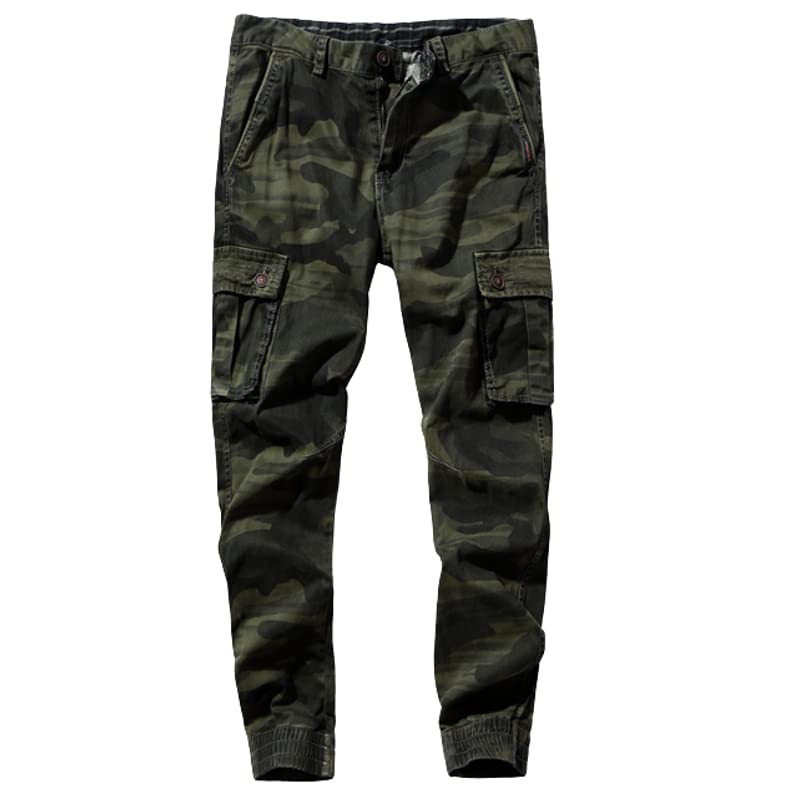 Image of L'MONTE Imported Camouflage Slim Fit Joggers Track Pant for Men Cotton Cargo