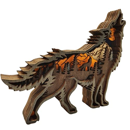 Ornement de bureau loup créatif une idée cadeau originale pour collègue et proche