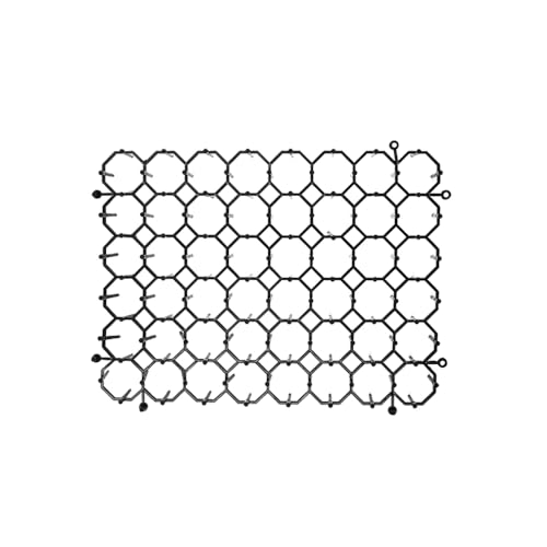 Alnicov 15.5 x 20cm Anti Cat Spikes Plastic Scat Mat with 8 U-Shaped Pegs 20 Cable Ties for Garden Fence(12 Pack) - Image 4