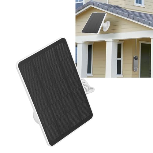 lvifloae 10W Solar Panel Charger Professional Efficient IP65 Waterproof Portable Solar Powered Charger for Ring Spotlight Cam for Ring Stick Up Cam (CSP4W-DC-W)