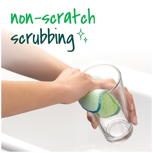 Image of Scotch-Brite Dobie Scrub & Wipe Cloths, Sponge Cloths for Cleaning Kitchen, Bathroom, and Household, Dobie Scrub and Wipe Cloth Absorbs and Doesn't Scratch, 2 Cleaning Cloths
