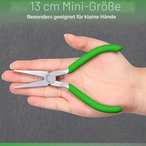 SPEEDWOX 12,7 cm Flachzange, Mini-Entenschnabelzange, feine Spitzzange, Präzisionszange für die Schmuckherstellung, Handwerkzeuge, Perlen, Bastelarbeiten