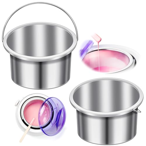 Wax Pot Wax Warmer Replacement Tin Inner Pot Portable Hair Removal Waxing Bowl for 500 ml Hair Remover Machine
