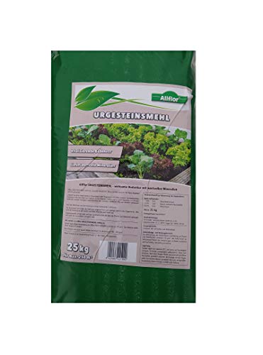 Preisvergleich Produktbild Allflor® 25 kg Urgesteinsmehl Gesteinsmehl Natur Steinmehl Bodenaktivator