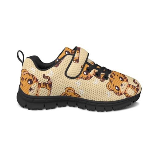 Kids Shoes Comfortable Breathable Hook and Loops Athletic Running Shoes for Litter Kids Non-Slip Lightweight School Sport Sneaker for Boys Girls US 11-15