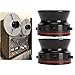 1 Pair Nab Reel Hub Adapters, Reel to Reel Tape Recorders, 10 Inch Opener for Studer ReVox, for Akai, for Teac, etc. Fits Perfectly (Black)