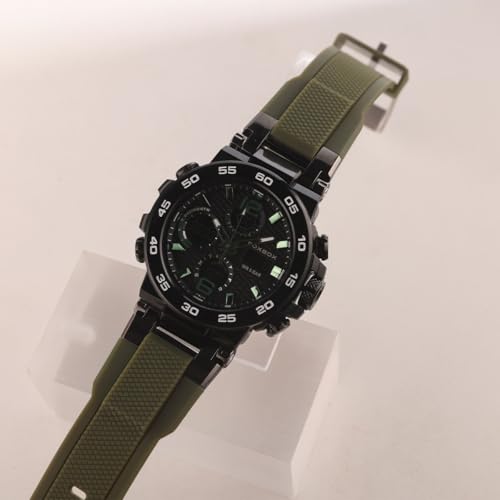 Image of LIGE Quartz Watch for Men Waterproof Big Dial Analog Digital Sport Multifunction LED Backlight Fashion Wristwatches Stopwatch Calendar Men