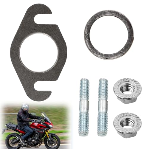 Junta de tubo de escape, perno de pie, junta de colector para scooter de 50 ccm 2T, junta de escape, juntas de escape, juntas Yamaha Aerox, universal, apto para colector de escape de scooter
