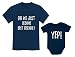 Tstars Did We Just Become Best Friends? Big Brother Little Bro Matching Shirt & Baby Bodysuit Set Navy 2T / Baby Navy NB (0-3M)