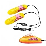 Secador de Zapatos,Secador Zapatos,Calentador de Pies Eléctrico,Secador de Zapatos Eléctrico,Secador de Calzado Portátiles,Secador de Pies,Secador de Botas Eléctrico,para Zapatos,Calcetines,Amarillo