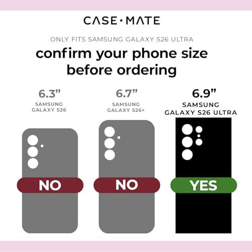 Case-Mate Tough Samsung Galaxy S26 Ultra Case [Magnetic & Wireless Charging] Rugged Phone Case with 12ft Drop Protection - Anti-Scratch Heavy Duty Phone Cover for Samsung Galaxy S26 Ultra 6.9" - Black by Case-Mate - Image 2