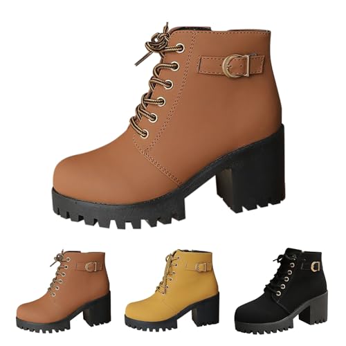 Botas de mujer con altura elevada para caminar sin cansarte al aire libre 4