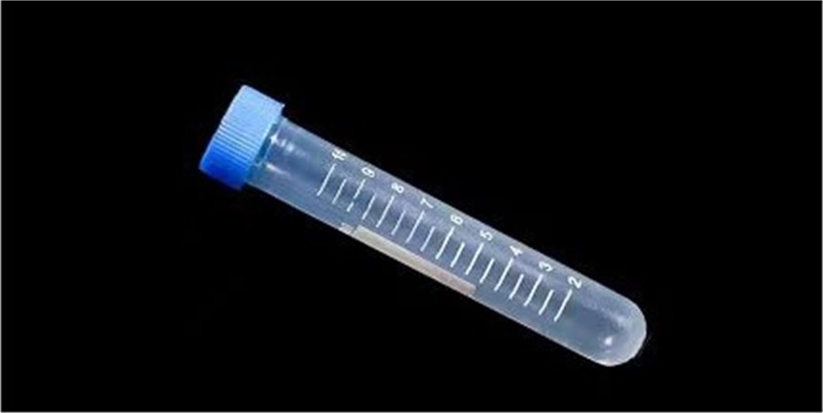 Provetta centrifuga da Laboratorio in plastica da Laboratorio con Tappo a Vite, 100 Pezzi/Confezione da 10 ml
