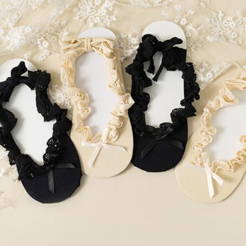 Short Socks Y2K Sweet Bowknot Socks Solid Color Cotton Socks(White)4