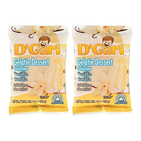 D'Gari Gelatinas | Gelatins (Vainilla | Vanilla, 2 Pack) Cover