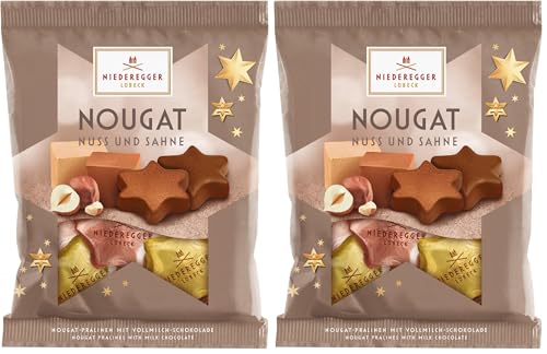 Niederegger Nougat Sterne im Beutel 87g (Packung mit 2)