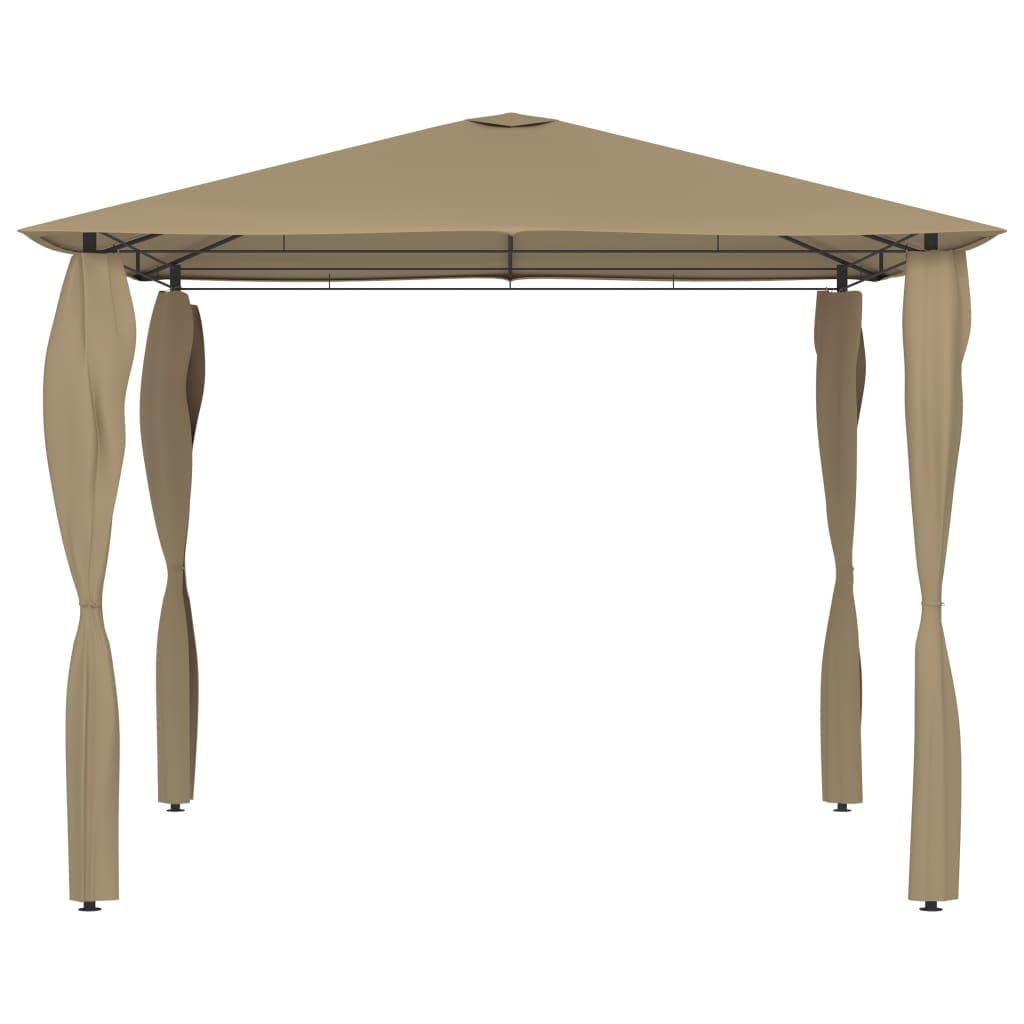 Gazebo con Montanti Rivestiti 3x3x2,6 m Talpa 160 g/m² | Riparo per barbecue, picnic, riunioni familiari, feste tra amici