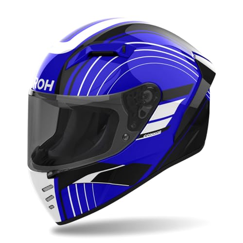 CASCO AIROH INTEGRALE CONNOR ACHIEVE BLUE GLOSS XL