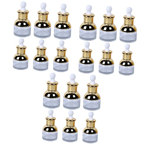 ADOCARN 18 Pçs Garrafas Portáteis Frascos Dispensador Conta-Gotas Perfume Mini Amostra Vidro Recarre