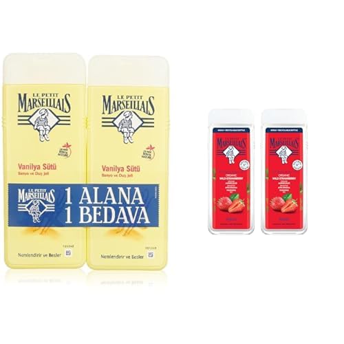 Le Petit Marseillais Seti | Vanilya Sütü x1 + LPM Akdeniz Çileği 400 ml 1+1 Set x1