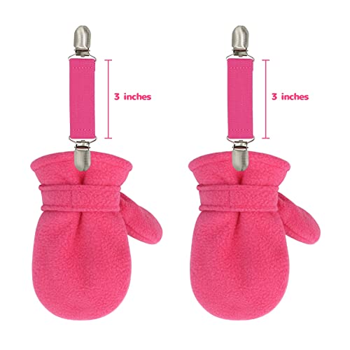 Olreco Mitten Clips for Toddlers Elastic Glove Clips for Kids Mitten Clips for Kids Glove Clips for Adults Baby Mittens Clips3