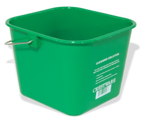 Crestware 6-Quart Cleaning Bucket, Medium, Green